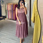 Dusty Mauve Organza Kurta