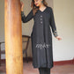 Black Silk Embellished Kurta