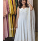 Off White Chikankari Panel Anarkali & Net dupatta