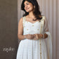 Off White Chikankari Panel Anarkali & Net dupatta