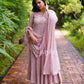 French Rose Chikankari Anarkali