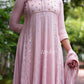 French Rose Chikankari Anarkali