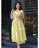 Buttercup Yellow Organza Dress