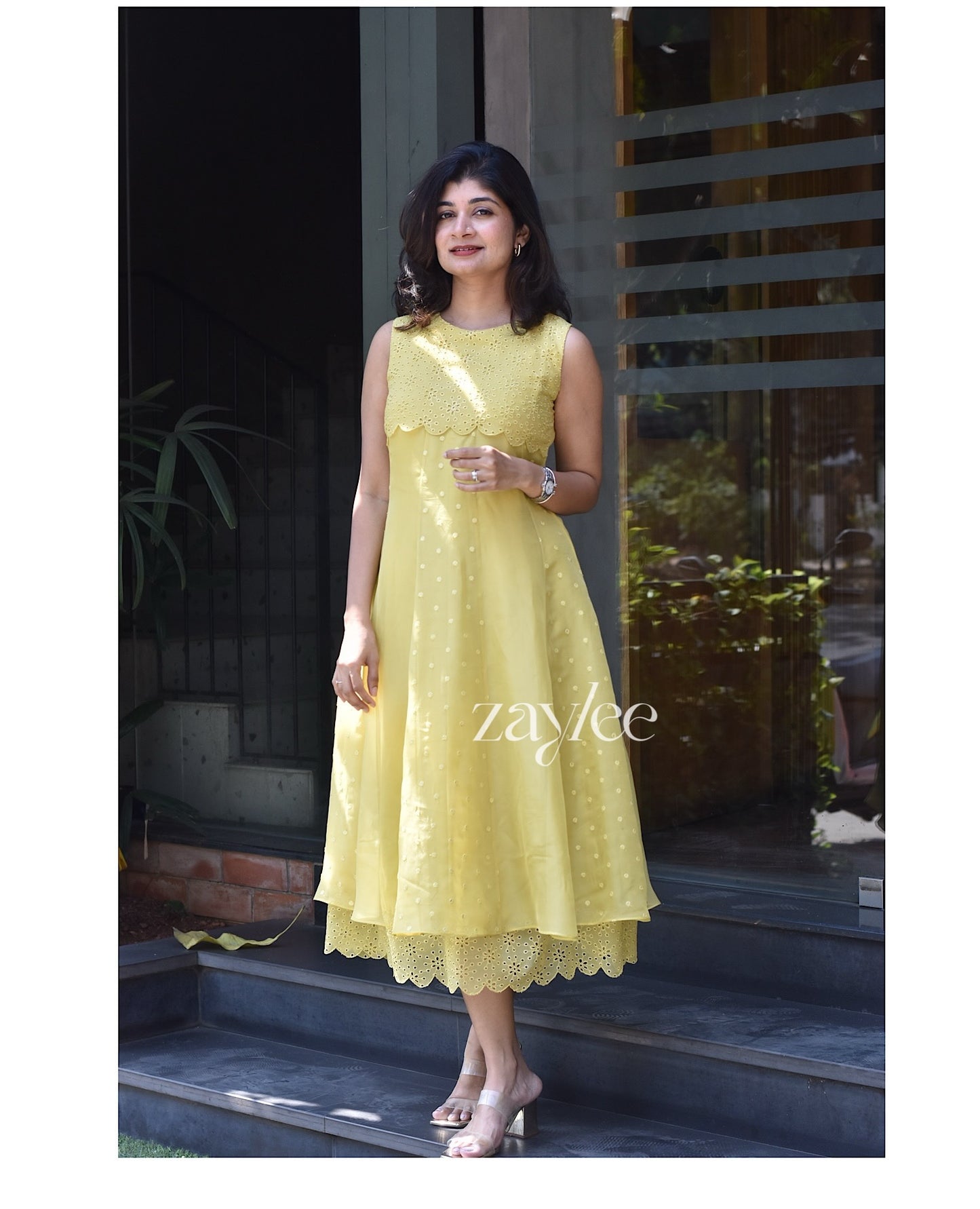 Buttercup Yellow Organza Dress