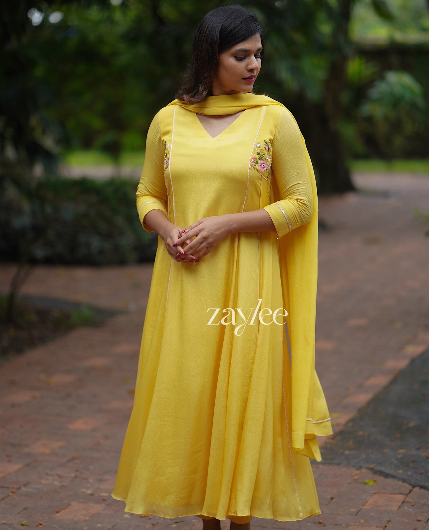 Lemon Lush Embroidered Kurta